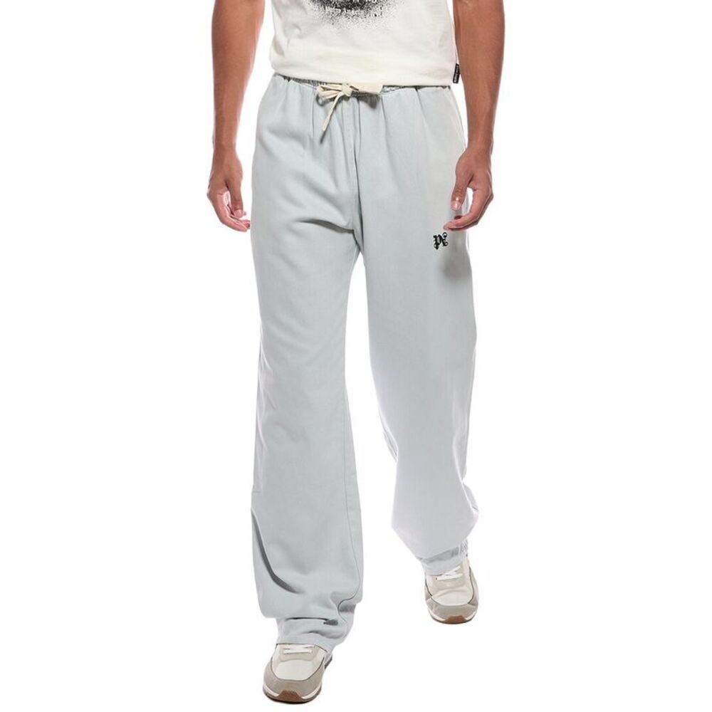 Palm Angels Mens  Monogram Travel Pant, Grey
